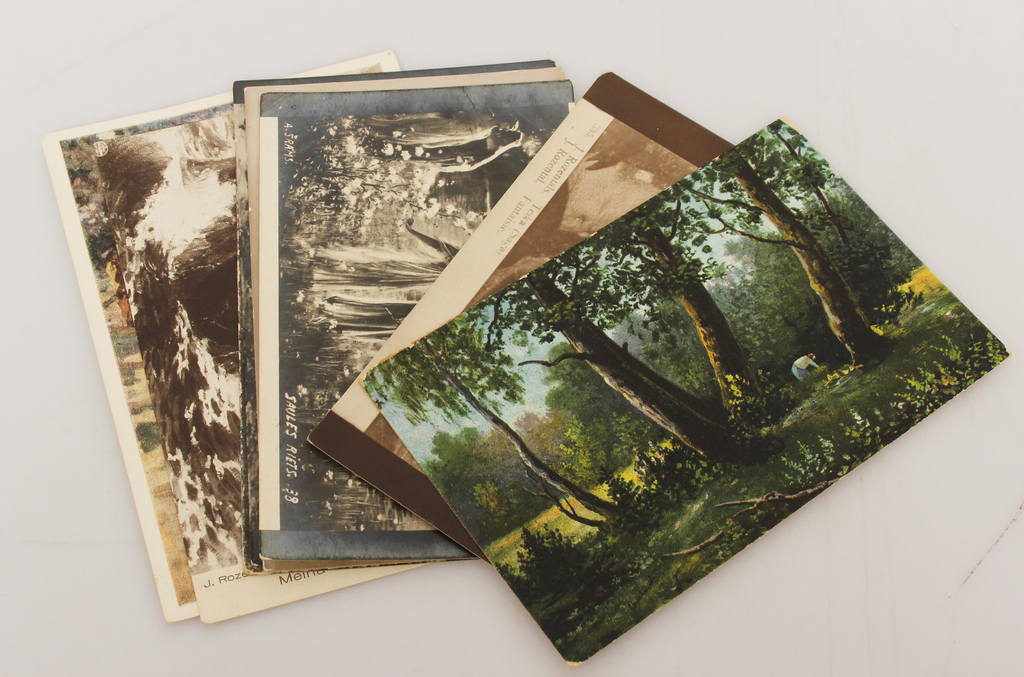 Postcards with painting reproductions 9 pcs.