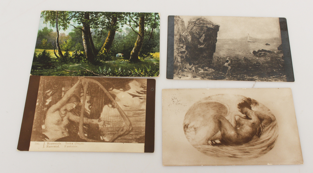 Postcards with painting reproductions 9 pcs.