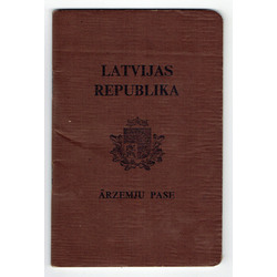 Latvian Republic foreign passport