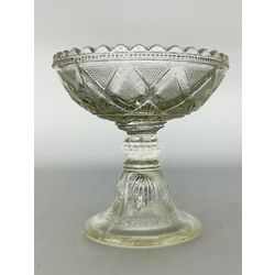 Maltsovsky factories. Ice cream maker. Pressed glass. Polished. Rarity. Russian Empire.