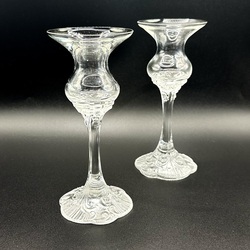 Two Rosenthal crystal candlesticks in excellent condition. Middle of the last century. Germany.