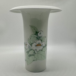 Vase for a bouquet of peonies. Rare shape and original, hand-painted. Rosenthal. Middle of the last century.