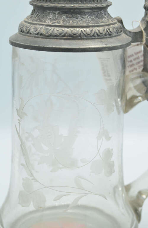 Glass beer mug