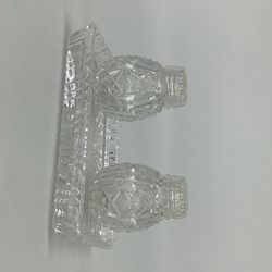 Crystal set for spices. Silesia 1940s. In excellent condition.