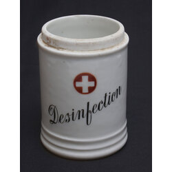 Porcelain pharmacy container 