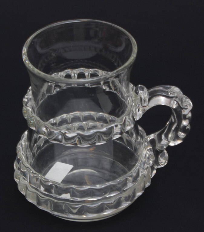 Pouring beer mug from Livani glass factory