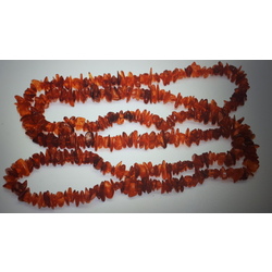 Latvian natural amber, honey amber, very long (70 cm when measured double) beads