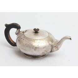 Silver plated metal teapot