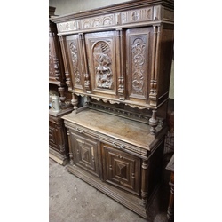 Oak sideboard with carvings