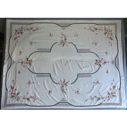 Tablecloth with hand embroidery