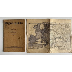 T. Hartmans Riga plan and map of Europe from the Congress of Vienna to 1871