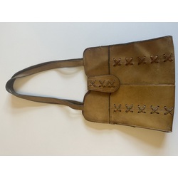 Hippie-style genuine leather bag