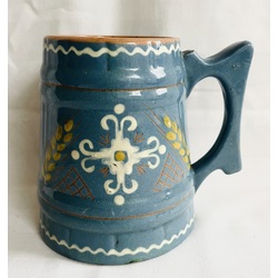 19th century. Latvia, antique beer mug. Kuznetsov factories. Rarity. Hand painted 