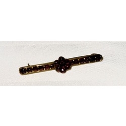 Garnet brooch.Turnov.Handmade.Art Nouveau.Bohemia.Tompak.