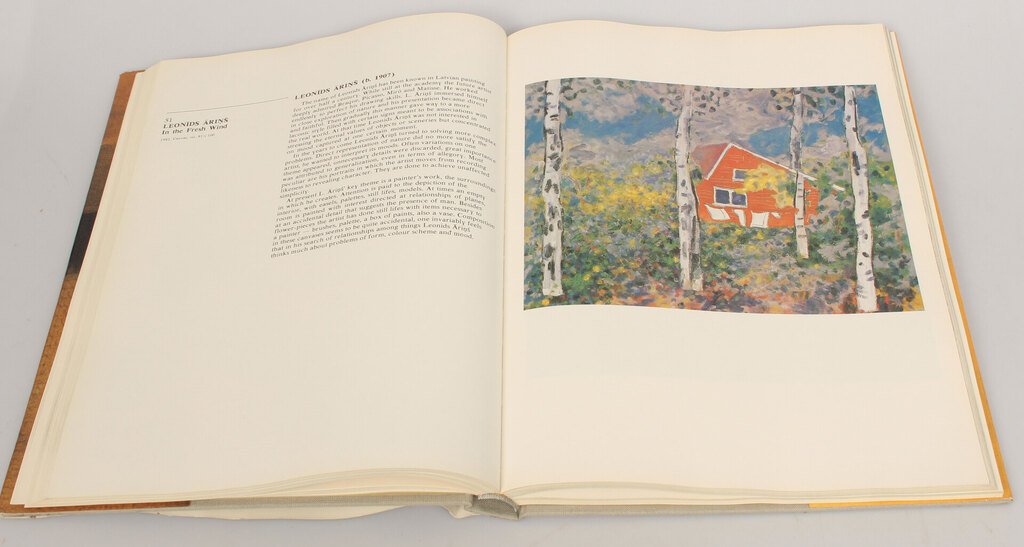 The book ''Masterpieces of Latvian painting''