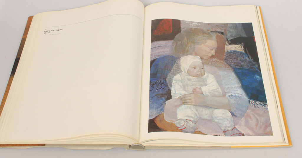 The book ''Masterpieces of Latvian painting''