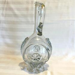 Large jug for wine. Hammered technique with elements of applied ornament. Old Russia in excellent condition. Last century. Author's work.