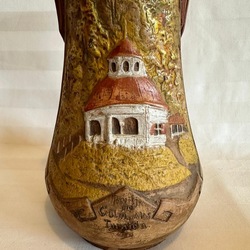 Rare vase with the Opera House. First Republic. Latvia