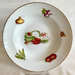 Plate with vegetable ornament. Old Riga. Essen. Excellent preservation