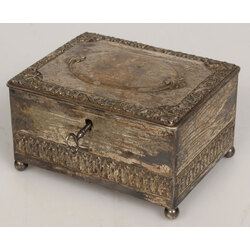 Silver plated jewelry box