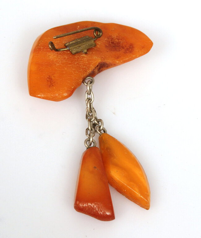 100% Natural Baltic amber brooch, 6g