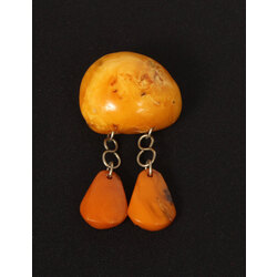 100% Natural Baltic amber brooch/pin, 18 g