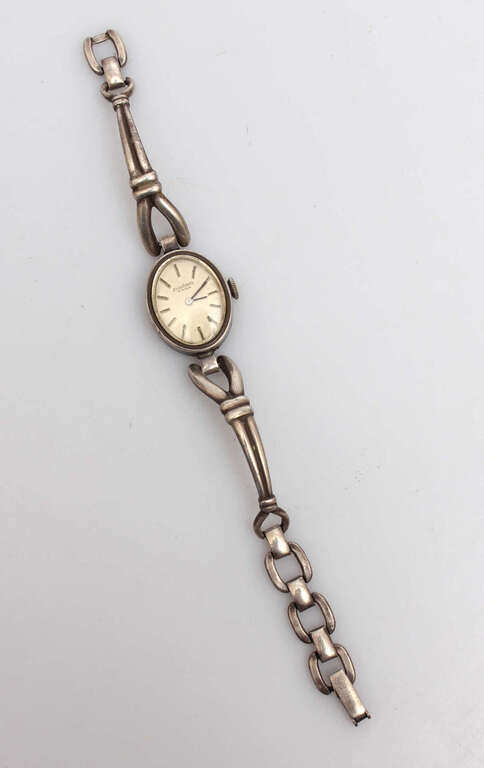 Silver Art Nouveau wristwatch