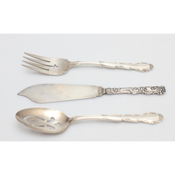 Silver plated metal cutlery