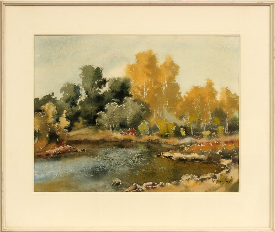 Landscape by the river  