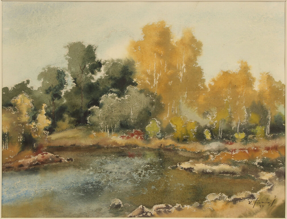 Landscape by the river  