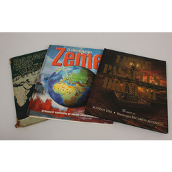 3 книги – «Великие чудеса света»; «Атлас мировой географии»; «Трехмерная Земля»