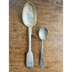 Two silver spoons