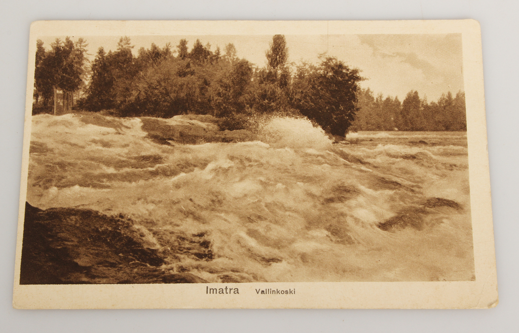 Postcard Imatra. Vallinskoski