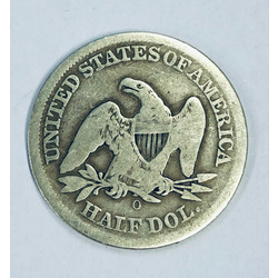 Серебряный доллар США 1855 года.