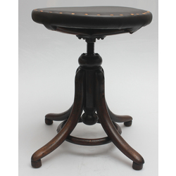 A rare Tonet style swivel chair