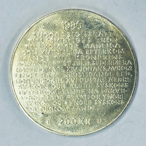 200 крон 1980 года.