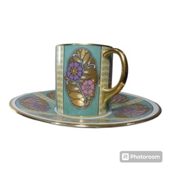 HUTSCHENREUTHER SELB BAVARIA COFFEE CUP ART DECO 1900