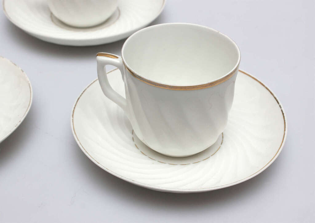 Kuznetsov porcelain cups with saucers 6 pcs.