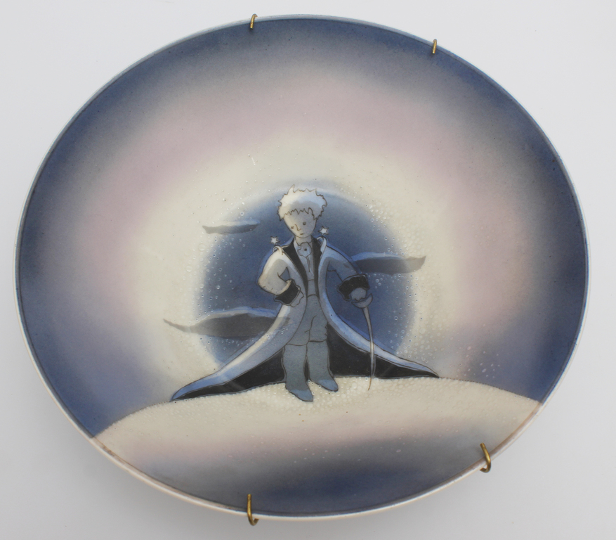 Decorative porcelain bowl The Little Prince - tribute to Antoine de Saint-Exupery