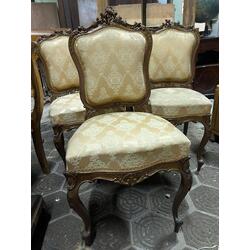 Rococo style chairs 5 pcs.