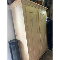 Painted pine wood cabinet