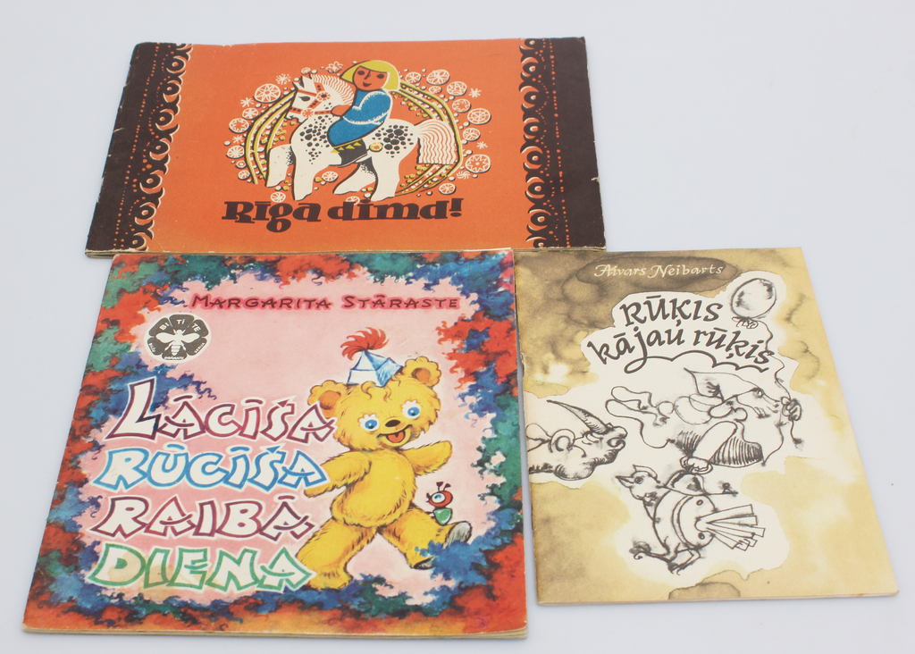 7 children's books in Latvian