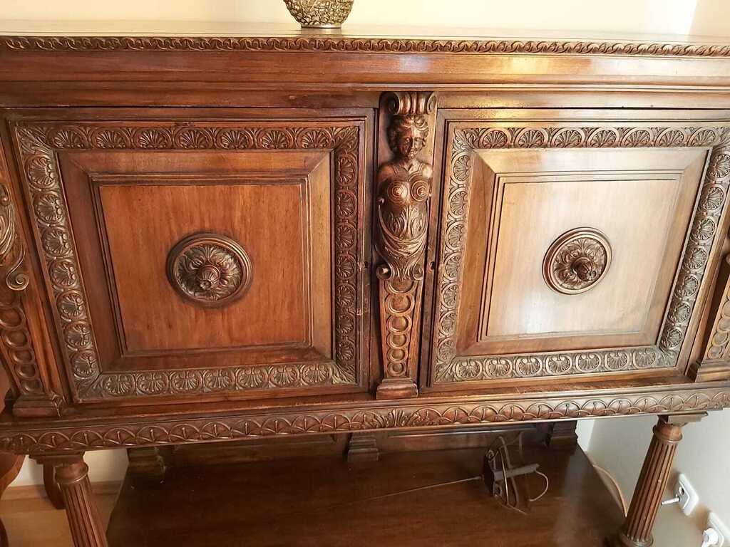 Sideboard with female figures