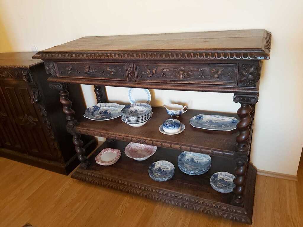 Sideboard with shelves