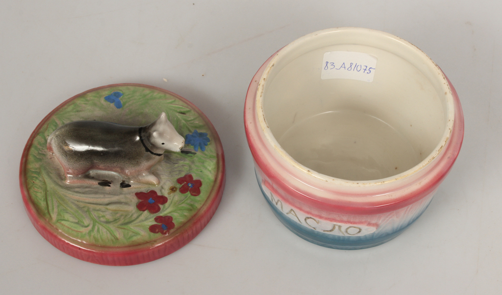 Kuznetsov faience butter dish