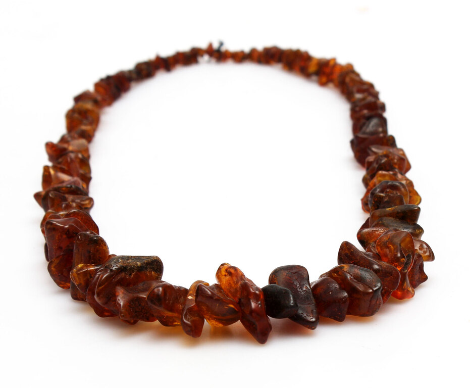 Natural Baltic amber beads 70 g