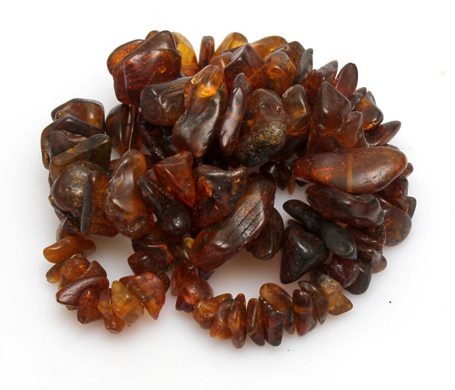 Natural Baltic amber beads 70 g