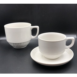 Broth cup and coffee set.