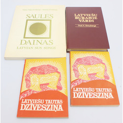 4 books on Latvian folklore