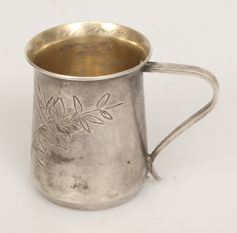 Silver goblet with handle